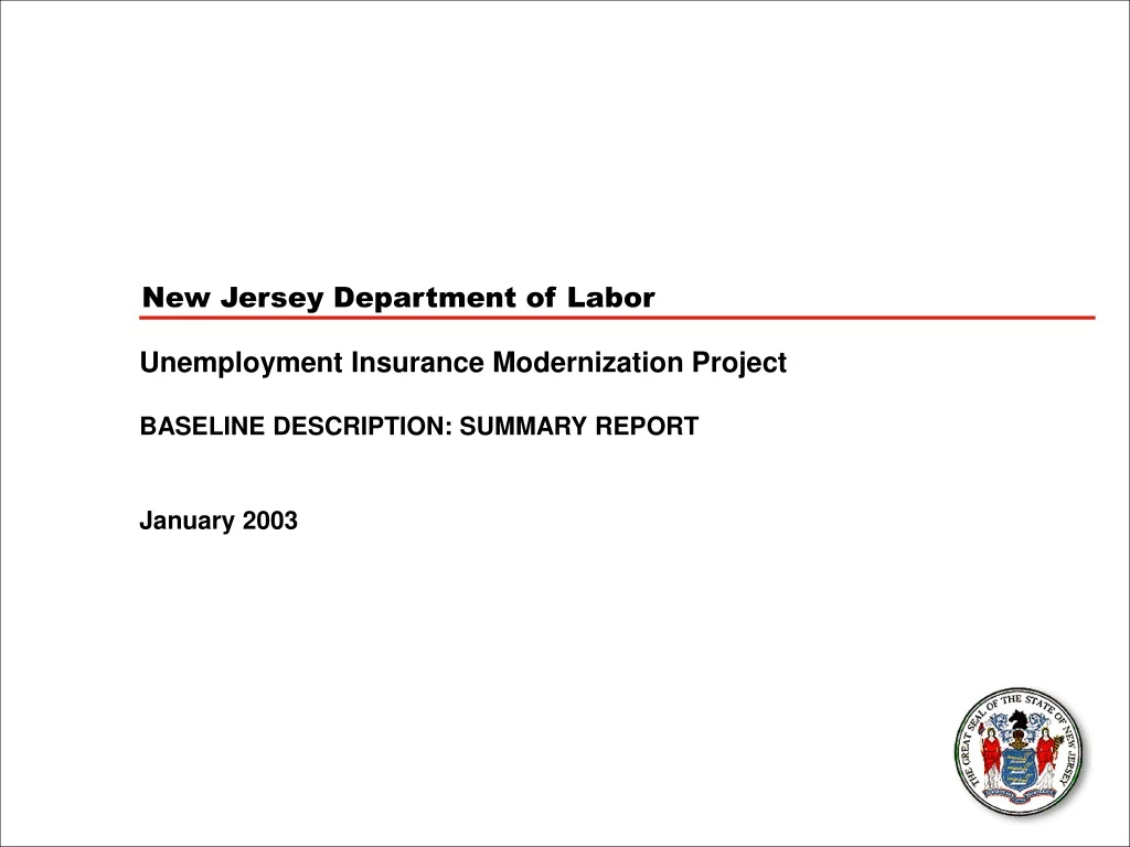 new jersey department of labor