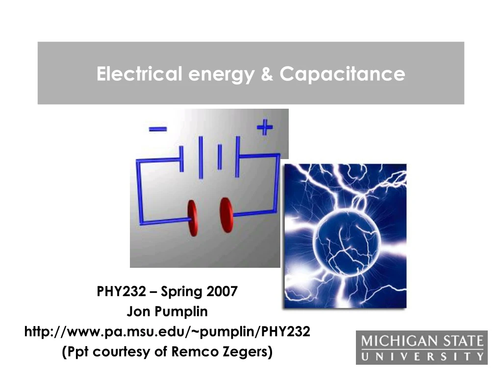 electrical energy capacitance