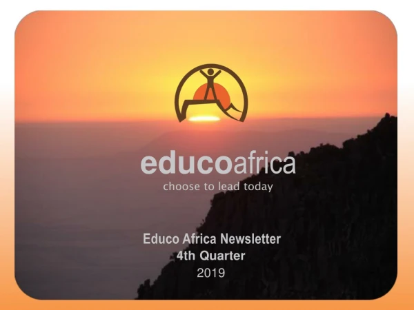 Educo Africa  Newsletter 4th Quarter 2019
