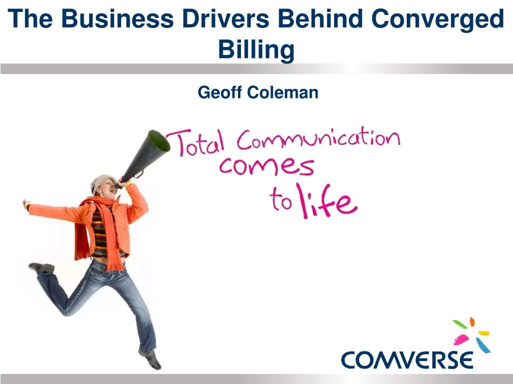 the business drivers behind converged billing