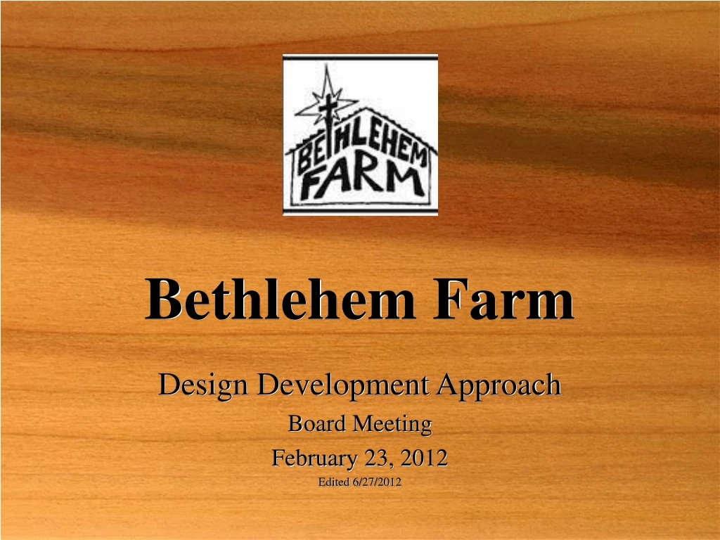 bethlehem farm