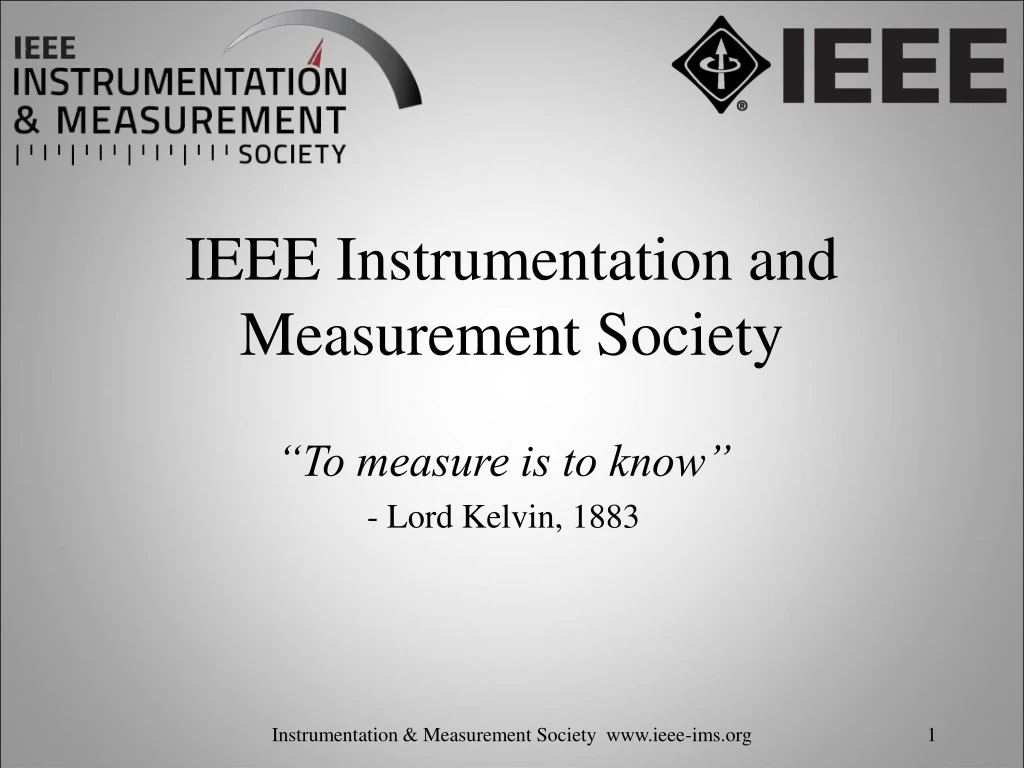 ieee instrumentation and measurement society