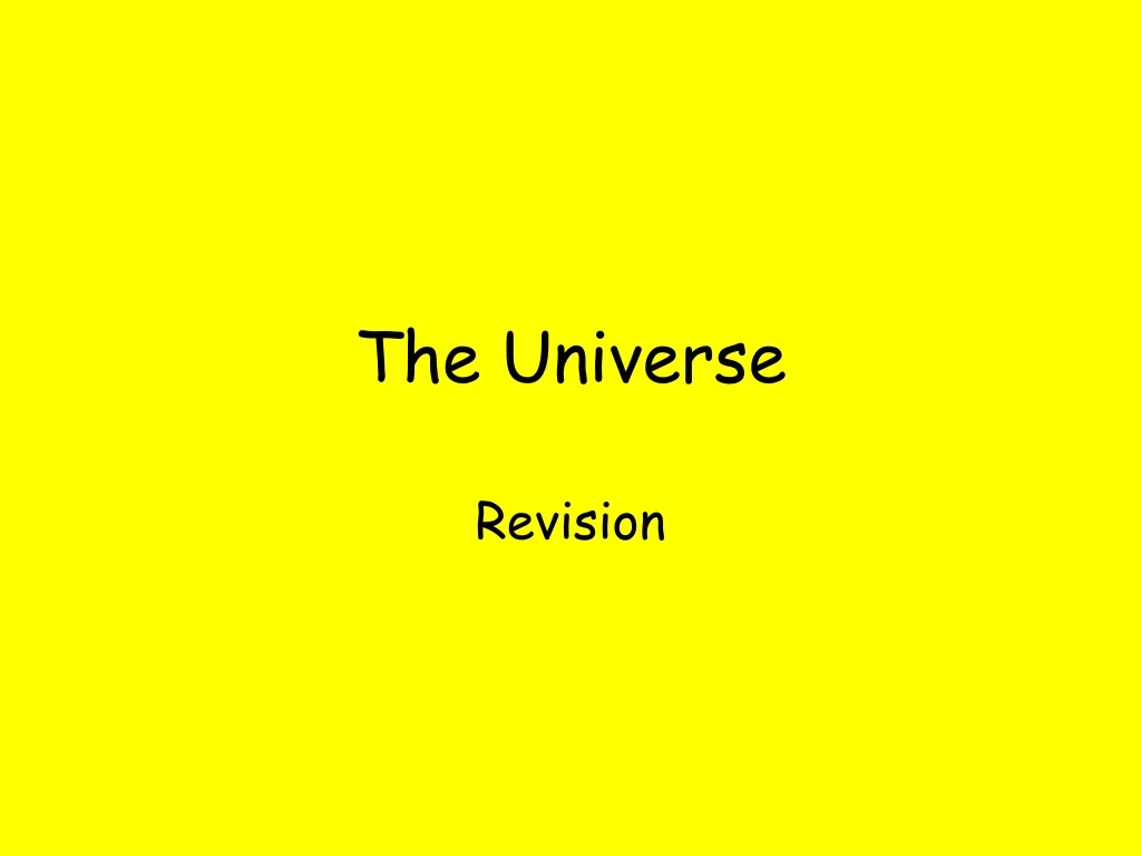 the universe