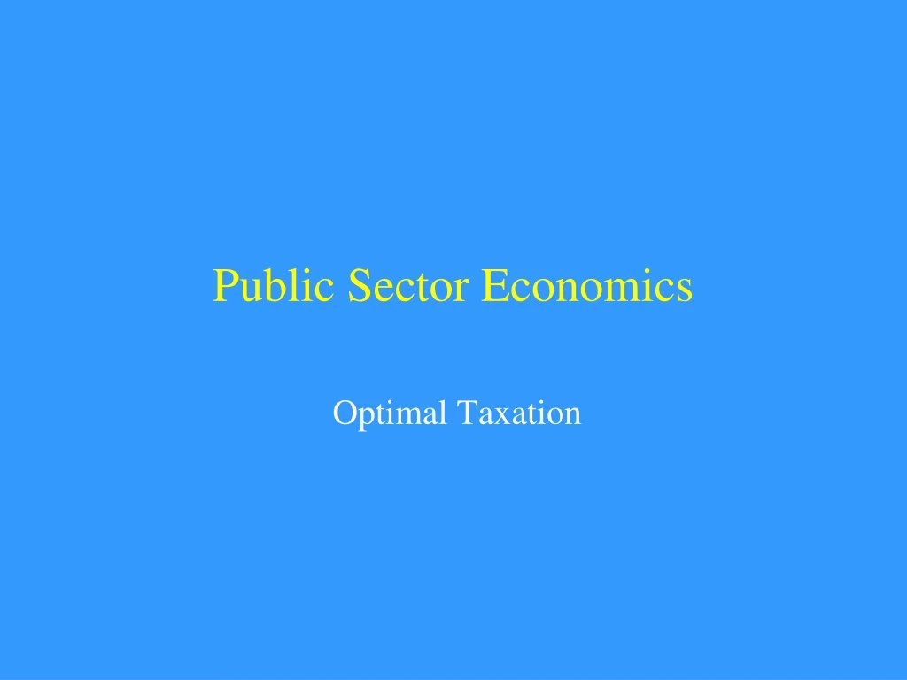 research topics in public sector economics