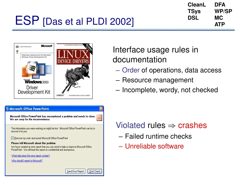 esp das et al pldi 2002