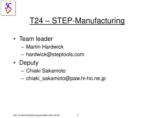 T24 – STEP-Manufacturing