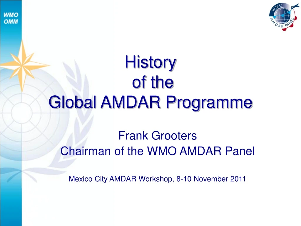 history of the global amdar programme