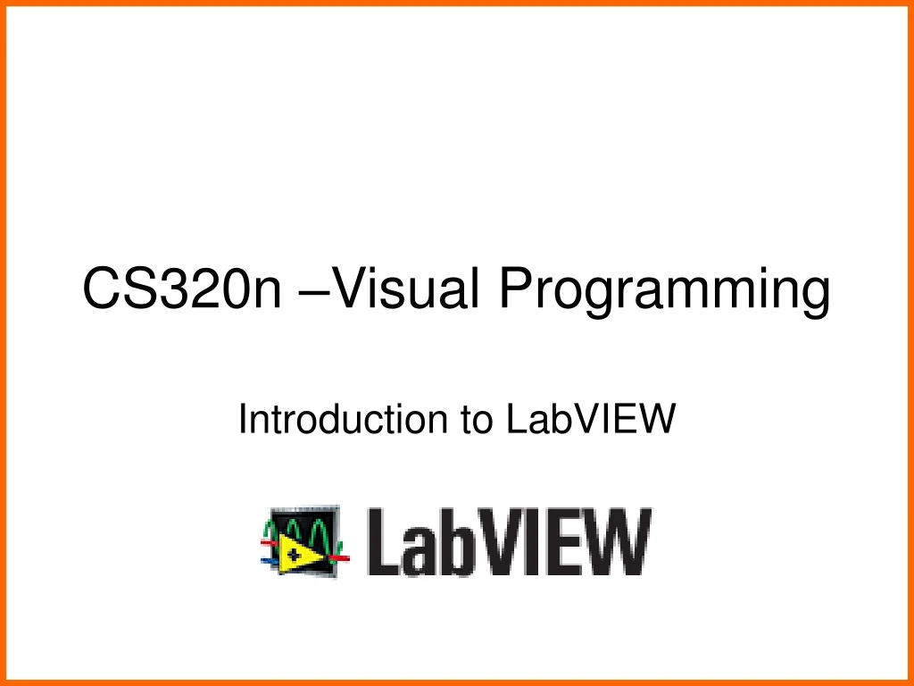 cs320n visual programming