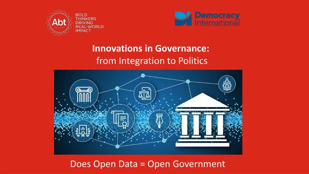 innovations in governance from integration