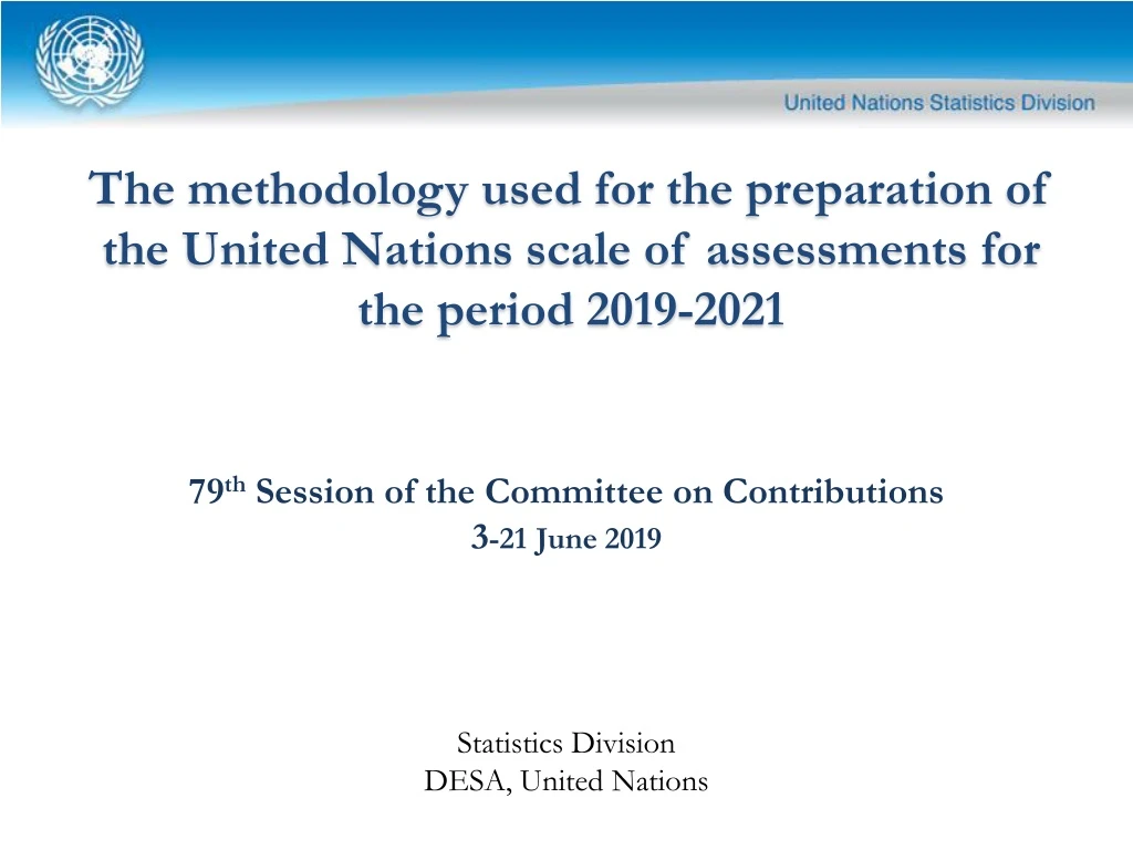 79 th session of the committee on contributions 3 21 june 2019