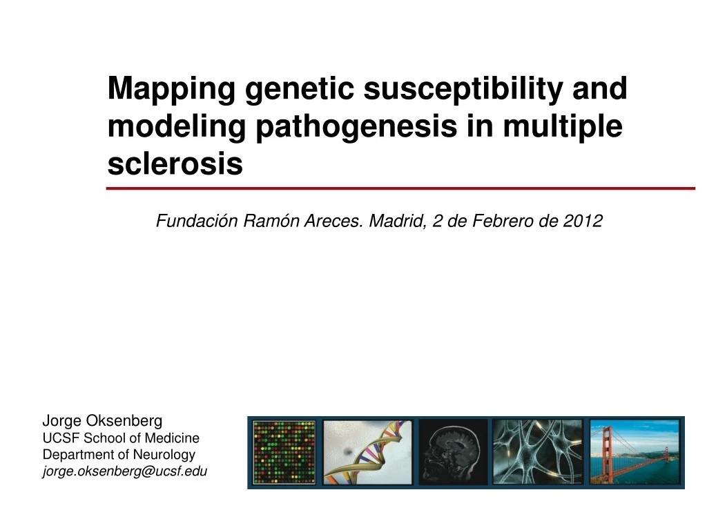 mapping genetic susceptibility and modeling
