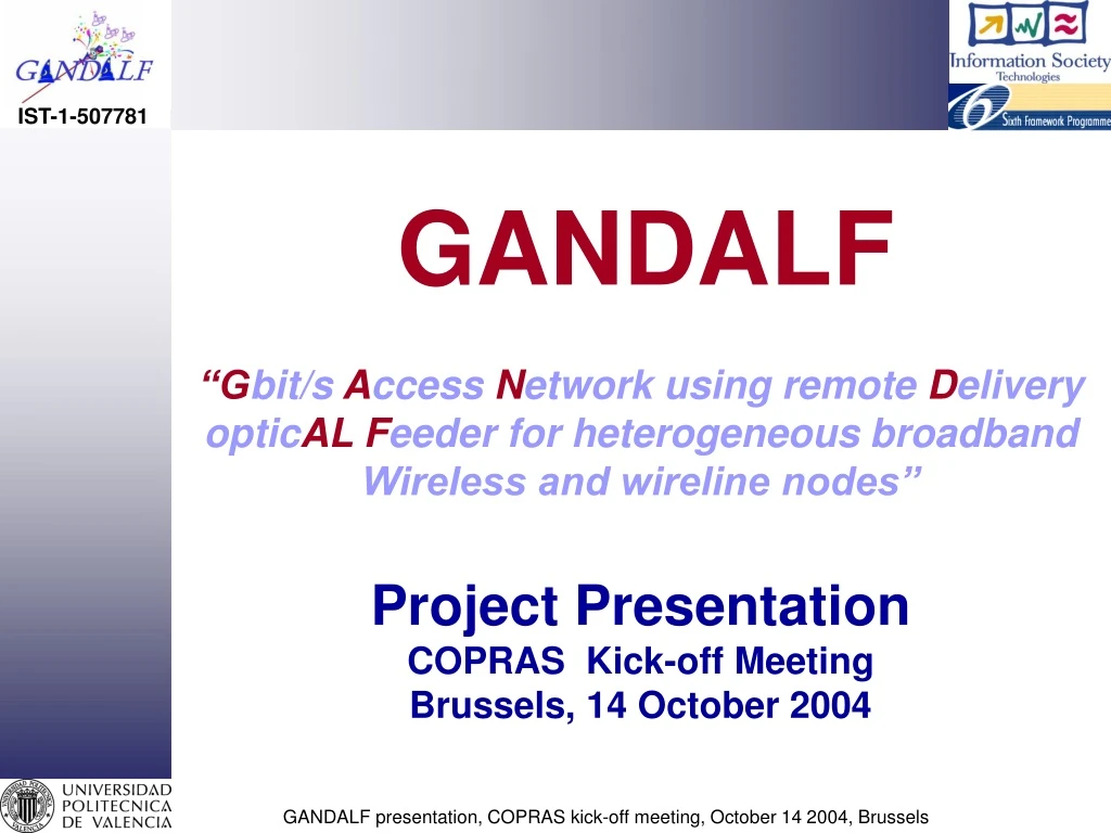 gandalf g bit s a ccess n etwork using remote