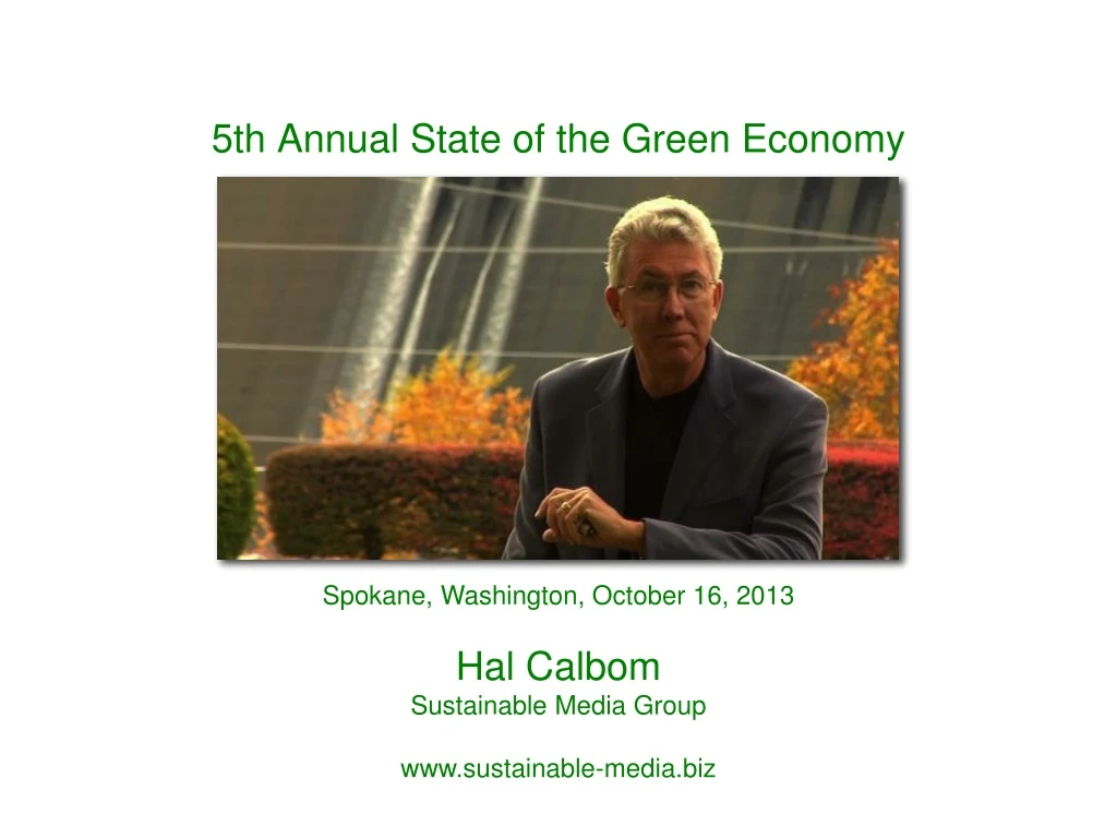 5th annual state of the green economy