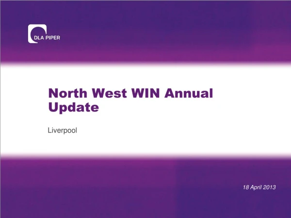 North West WIN Annual Update