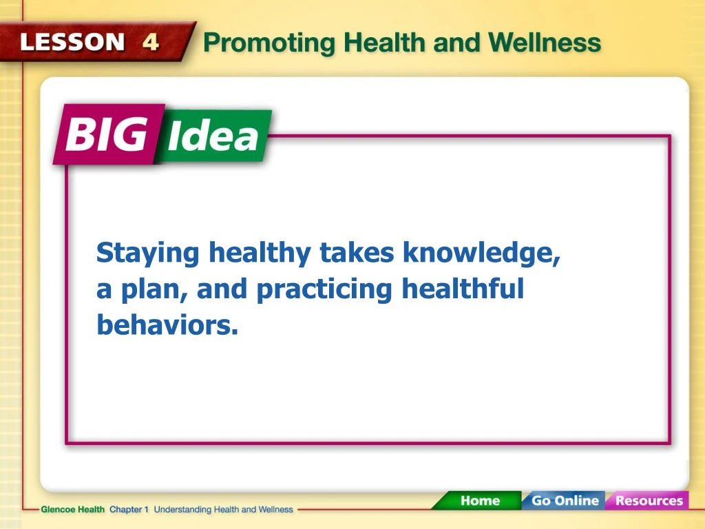 staying healthy takes knowledge a plan