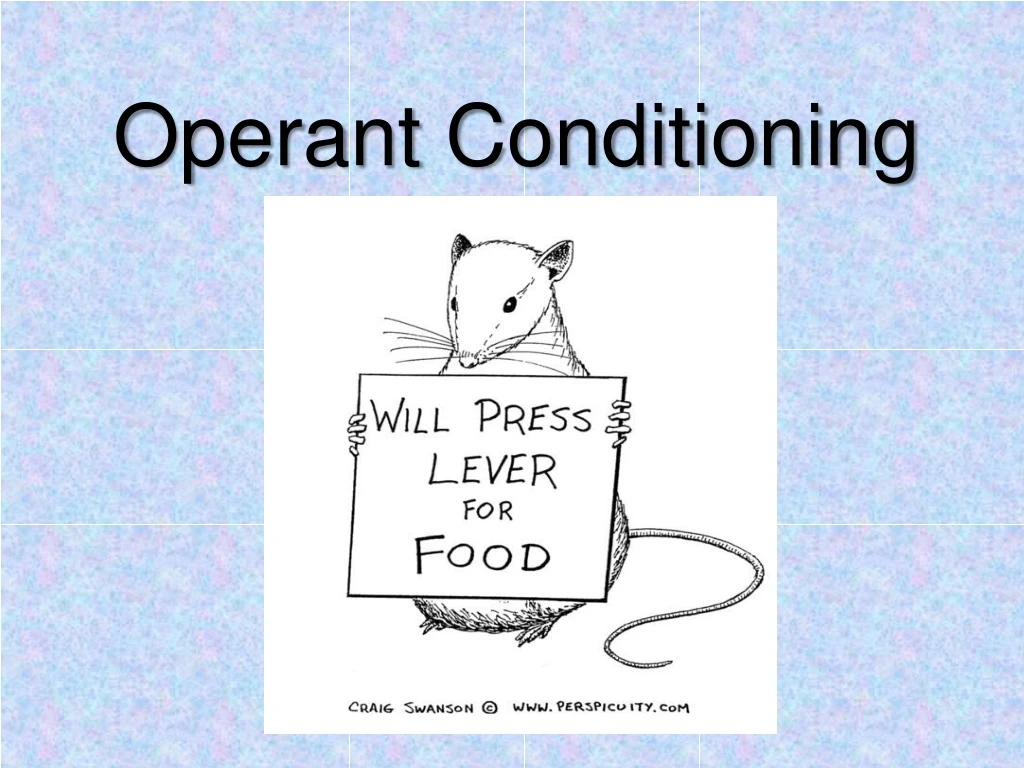 operant conditioning