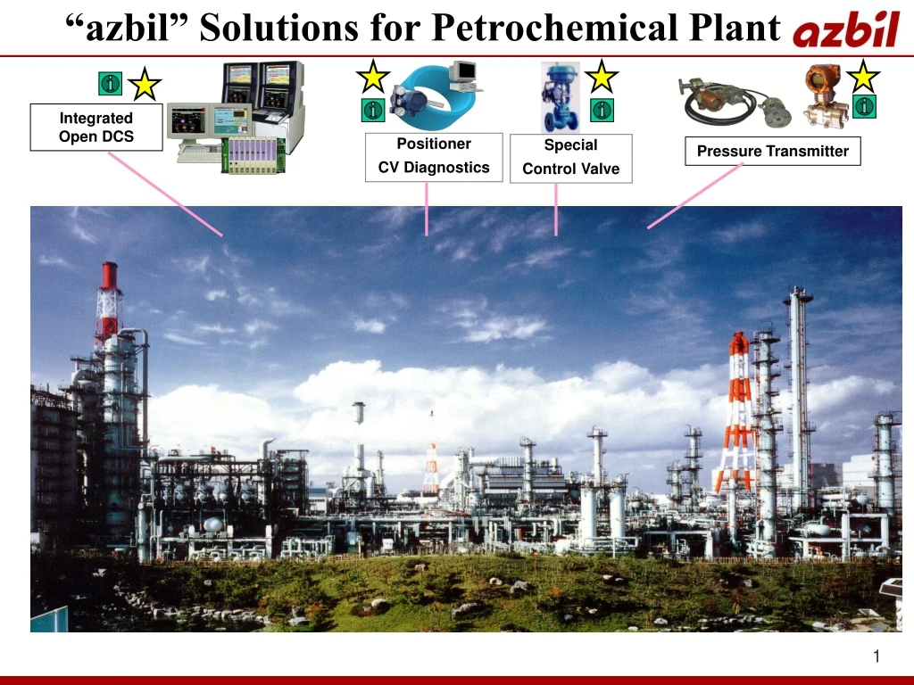 azbil solutions for petrochemical plant