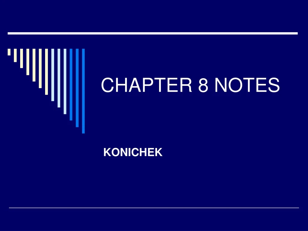 chapter 8 notes