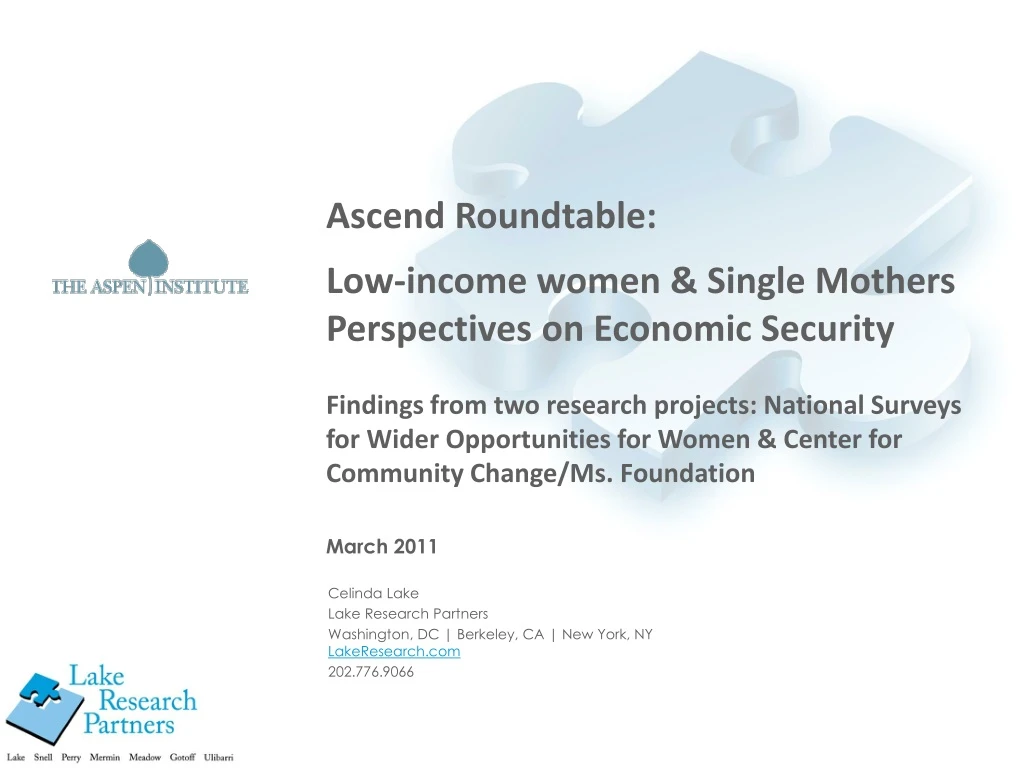 ascend roundtable low income women single mothers