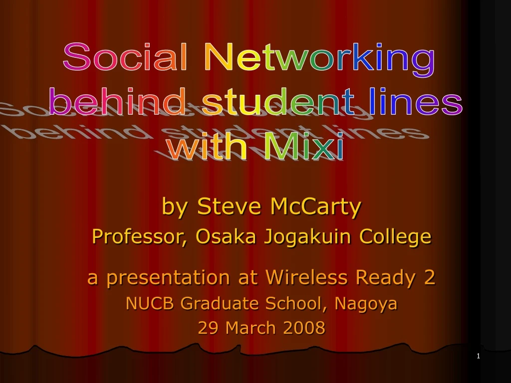 social networking behind student lines with mixi