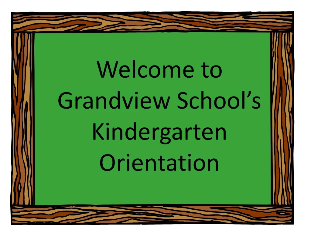 welcome to grandview school s kindergarten