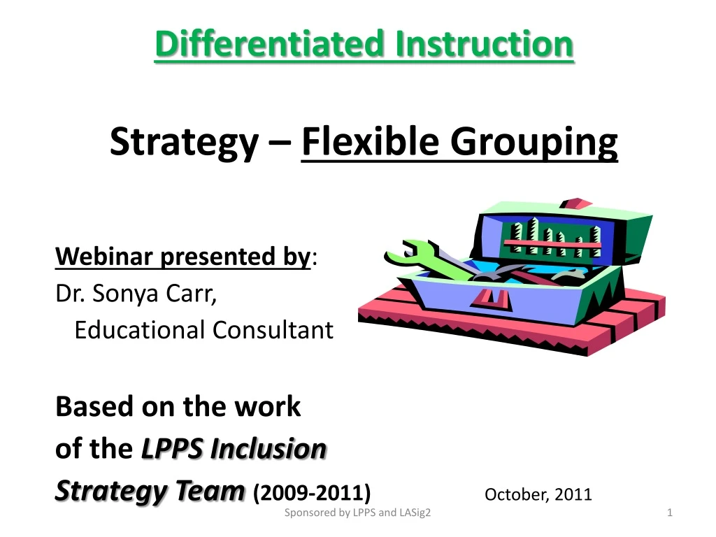 differentiated instruction strategy flexible grouping