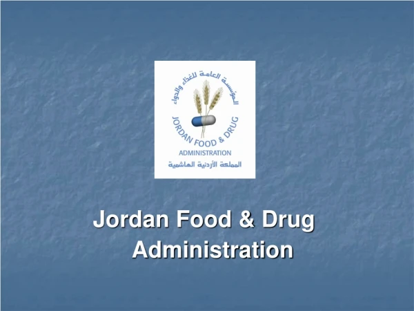 Jordan Food &amp; Drug     Administration