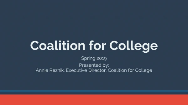 Coalition for College