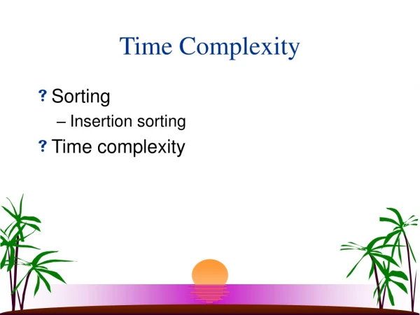 Time Complexity