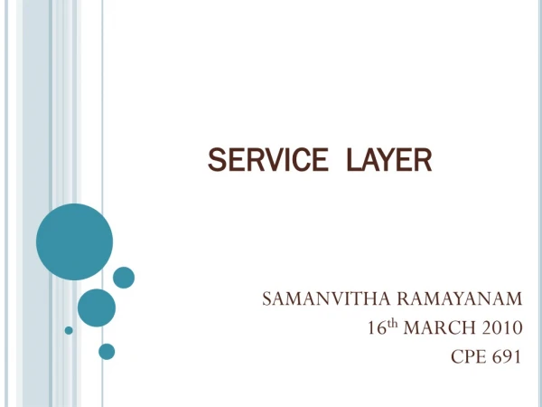 SERVICE  LAYER