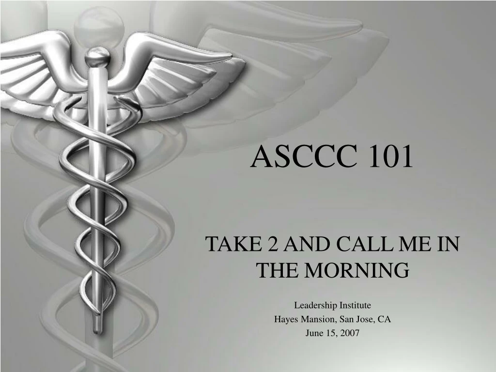 asccc 101