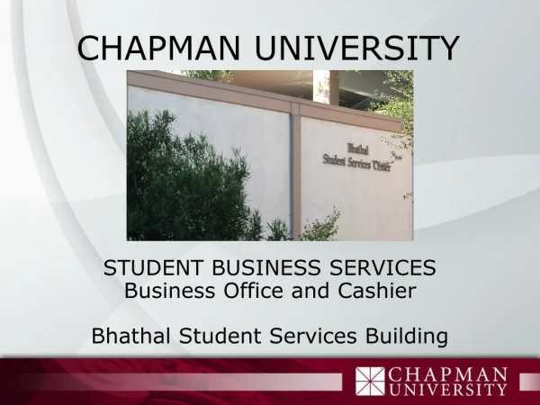 CHAPMAN UNIVERSITY