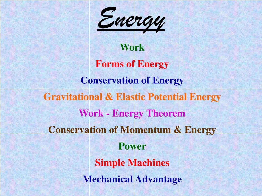 energy