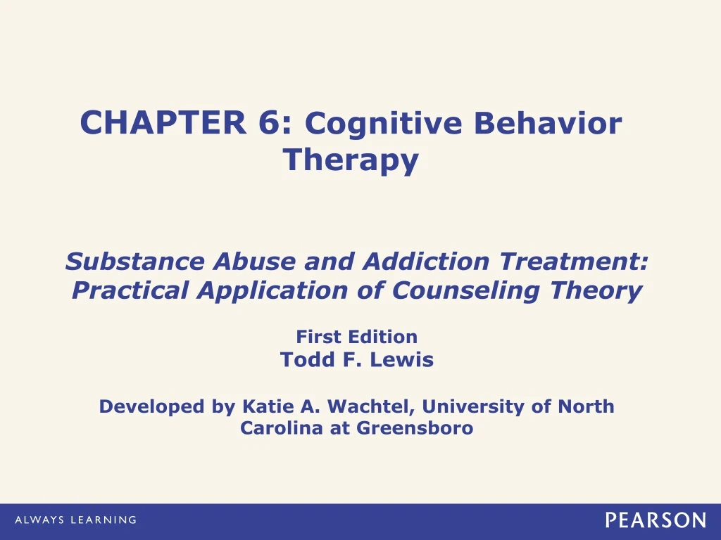 chapter 6 cognitive behavior therapy