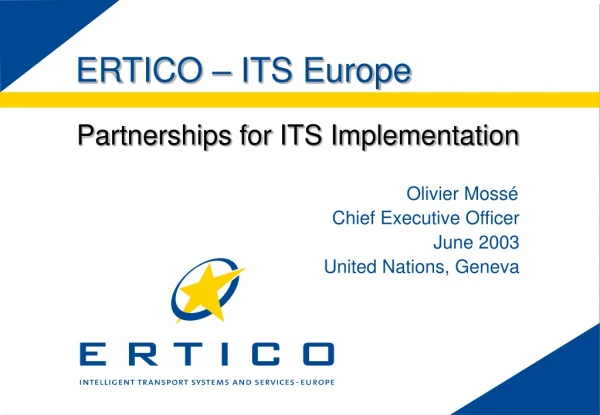 ERTICO – ITS Europe