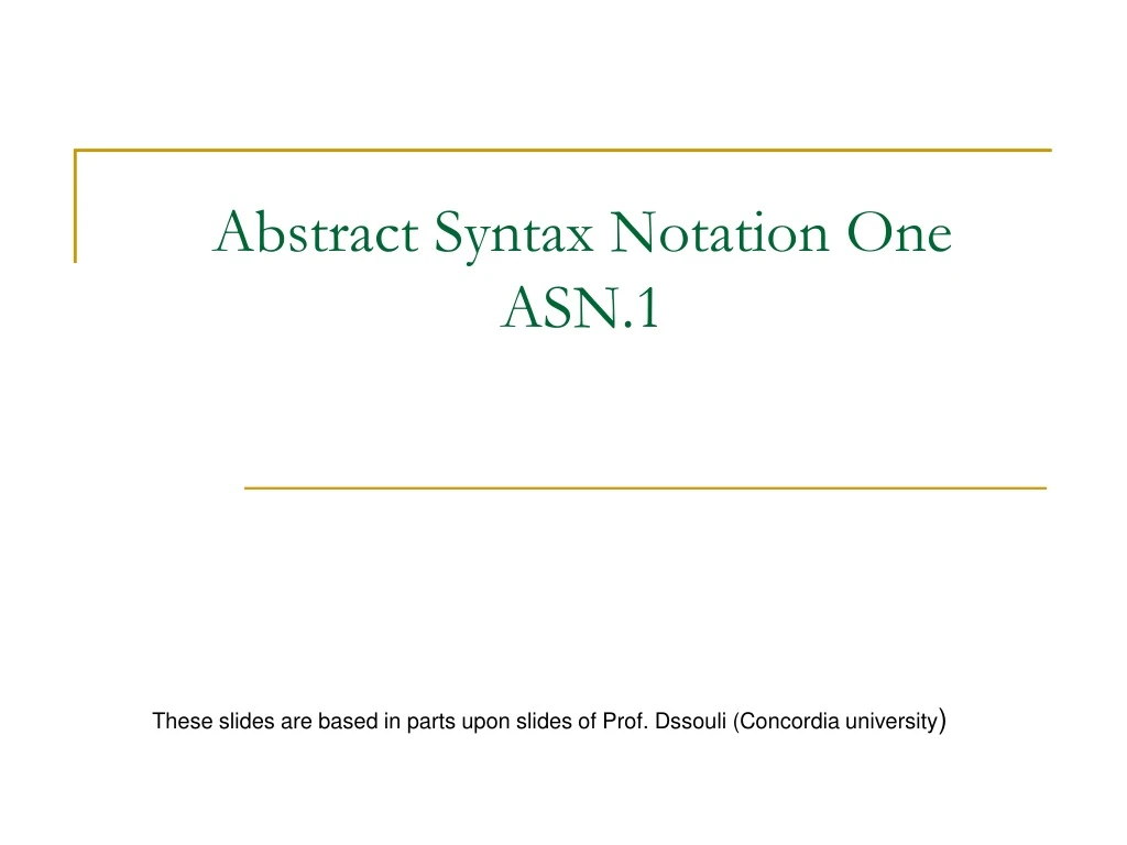 abstract syntax notation one asn 1