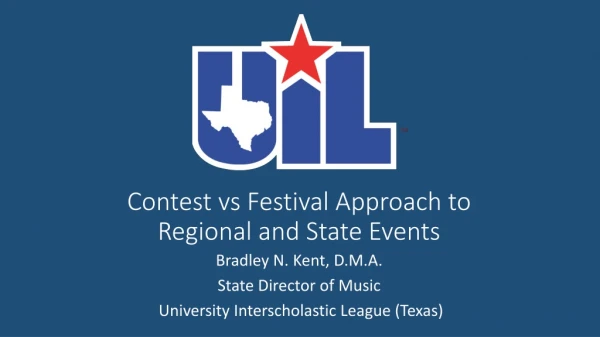 Contest vs Festival Approach to Regional and State Events