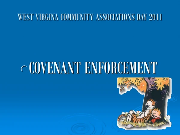 WEST VIRGINA COMMUNITY ASSOCIATIONS DAY 2011