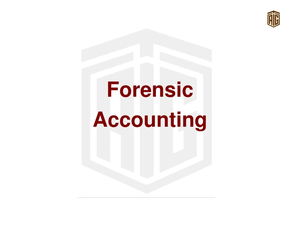 forensic accounting