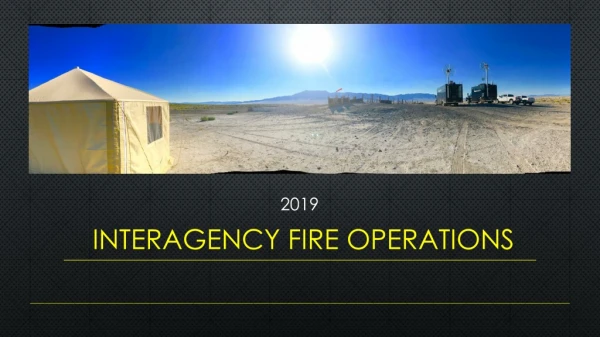 INTERAGENCY FIRE OPERATIONS