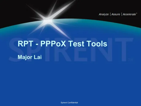 RPT - PPPoX Test Tools Major Lai