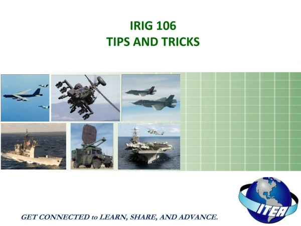 IRIG 106  Tips and Tricks