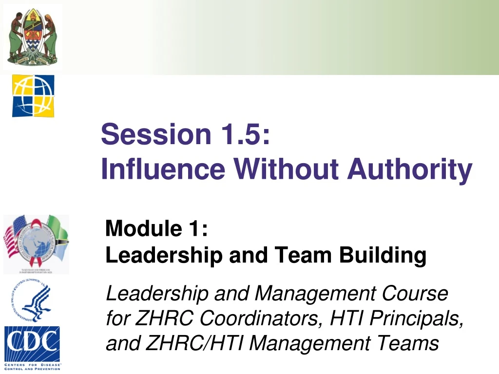 session 1 5 influence without authority