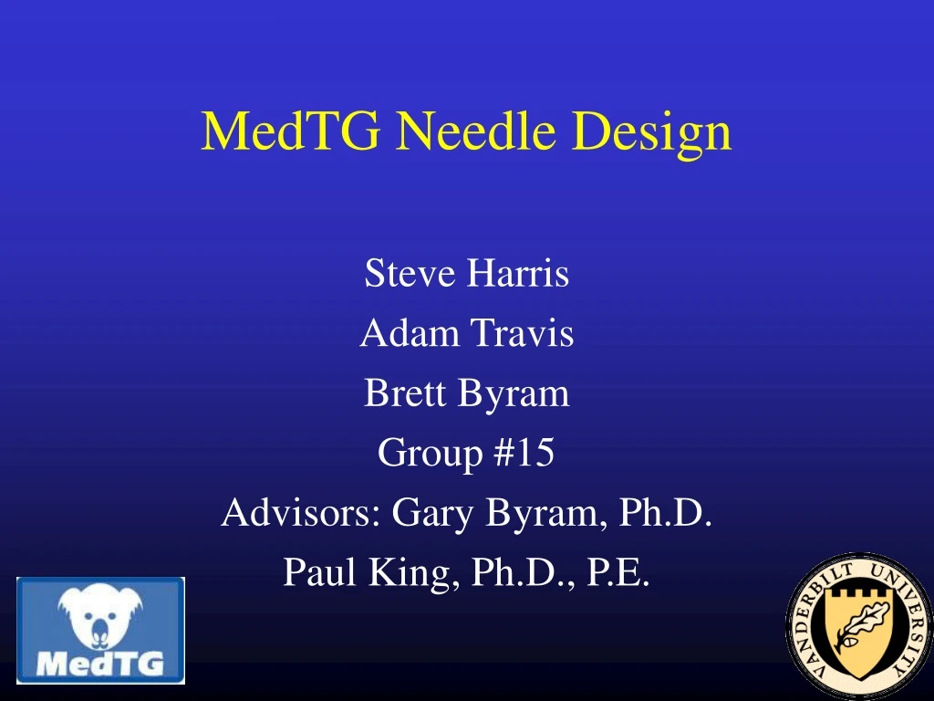 medtg needle design