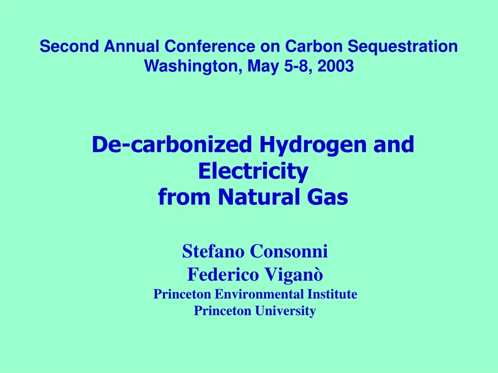 de carbonized hydrogen and electricity from natural gas