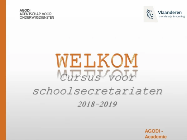 Cursus voor schoolsecretariaten  2018-2019