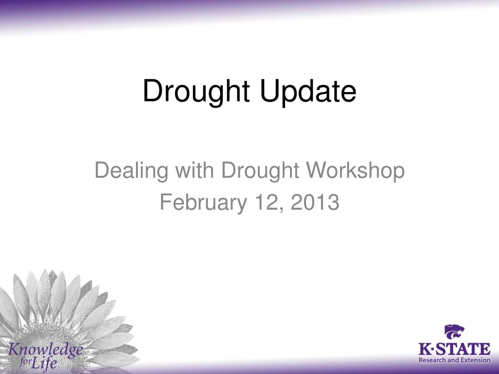 drought update