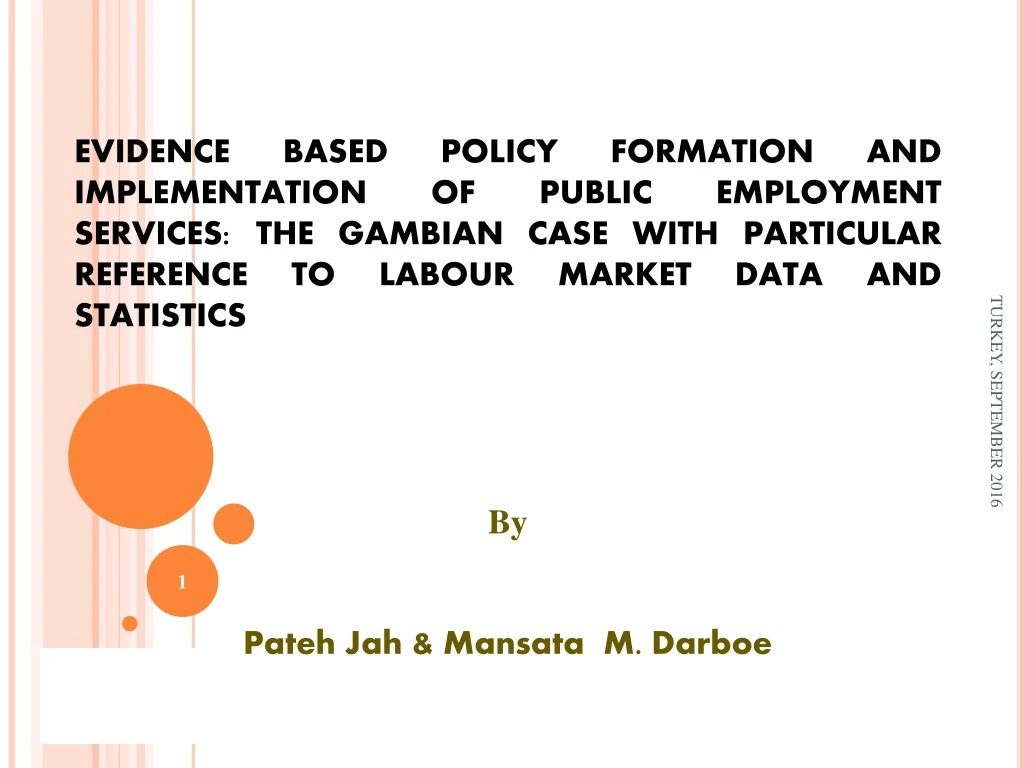 evidence based policy formation