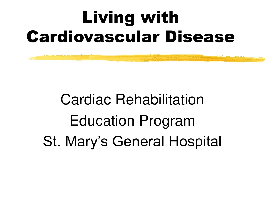 living with cardiovascular disease