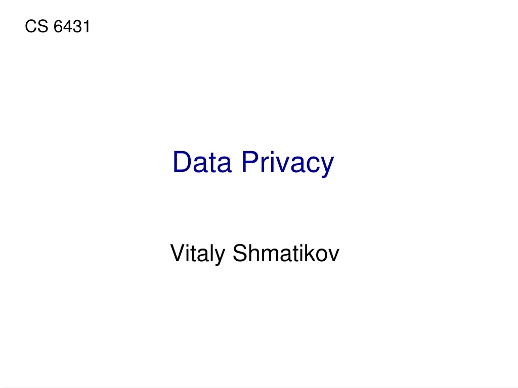 data privacy